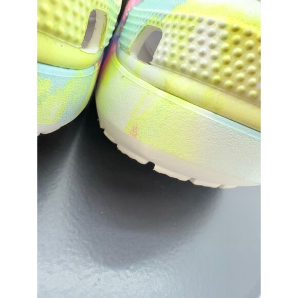 Crocs Platform Classic Womens Size 10 Tie Dye Comfort Slip On Clogs 207151 Shoes - Picture 4 of 10